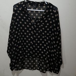 3 for $15 :Sheer Polka Dot High Low